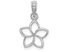 FJC Finejewelers 14k White Gold Flower Charmcut-out