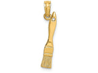 FJC Finejewelers 14k Yellow Gold 3d Paint Brush Charm
