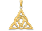 FJC Finejewelers 14k Yellow Gold Lrg Celtic Trinity Knot Charmcut-out