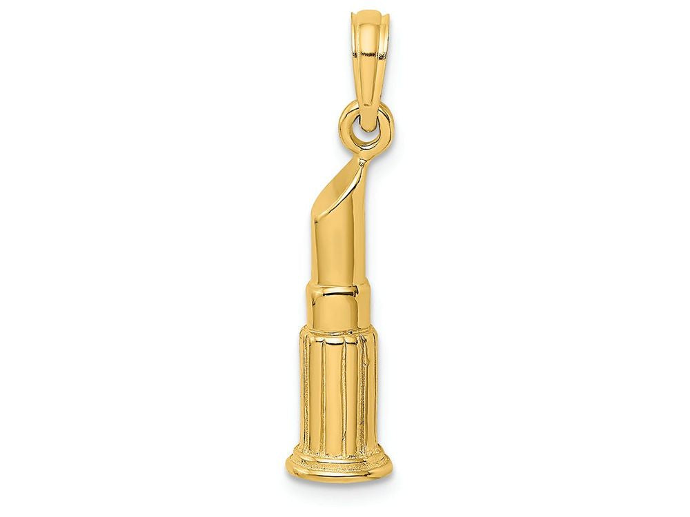 FJC Finejewelers 14k Yellow Gold Lipstick Tube Charm