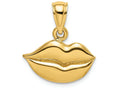 FJC Finejewelers 14k Yellow Gold Lips Charm