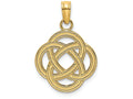 FJC Finejewelers 14k Yellow Gold Sm Celtic Eternity Knot Circle Charmcut-out