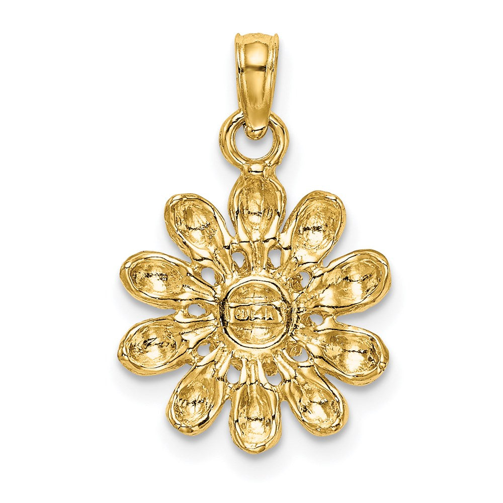 FJC Finejewelers 14k Yellow Gold Sunflowerdaisy Charm