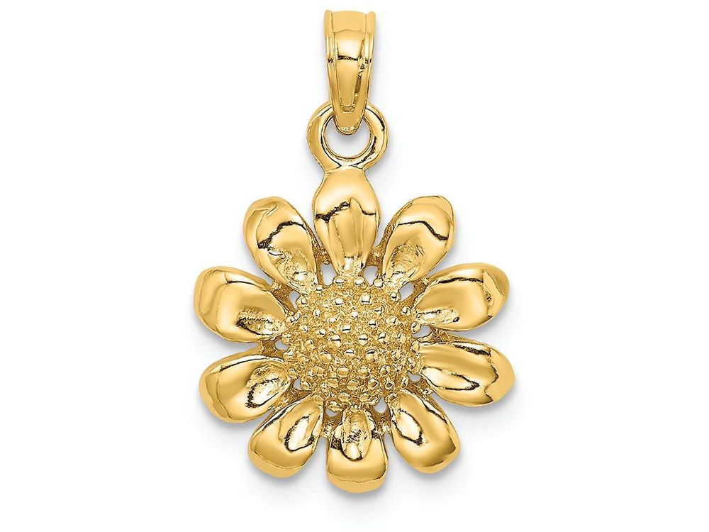 FJC Finejewelers 14k Yellow Gold Sunflowerdaisy Charm