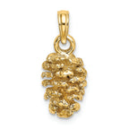 FJC Finejewelers 14k Yellow Gold 3d Pinecone Charm