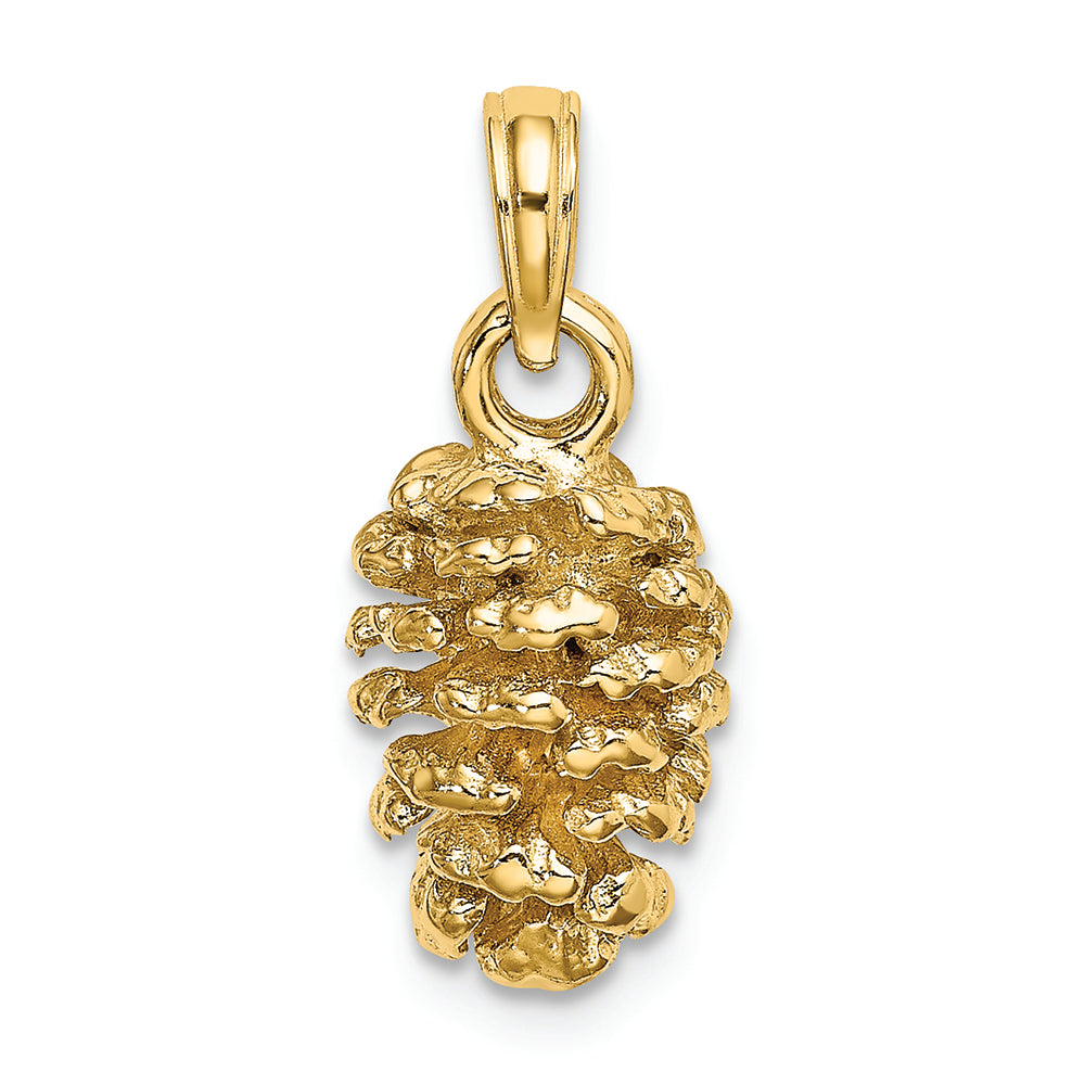 FJC Finejewelers 14k Yellow Gold 3d Pinecone Charm