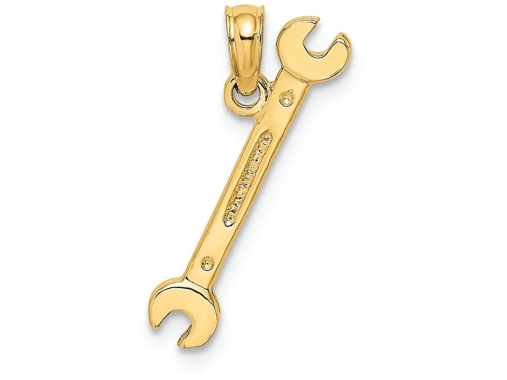 FJC Finejewelers 14k Yellow Gold 3d Double Open-ended Wrench Charm