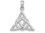 FJC Finejewelers 14k White Gold Sm Celtic Trinity Knot Charmcut-out