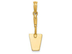 FJC Finejewelers 14k Yellow Gold 3d Concrete Toolspatula Charm