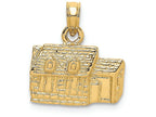 FJC Finejewelers 14k Yellow Gold 3d Kings Arms Tavern Williamsburg Va - Virginia Charm
