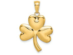 FJC Finejewelers 14k Yellow Gold 3 Leaf Clover Polish Charm