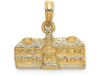 FJC Finejewelers 14k Yellow Gold 3d Wren Buildings Williamsburg Va - Virginia Charm