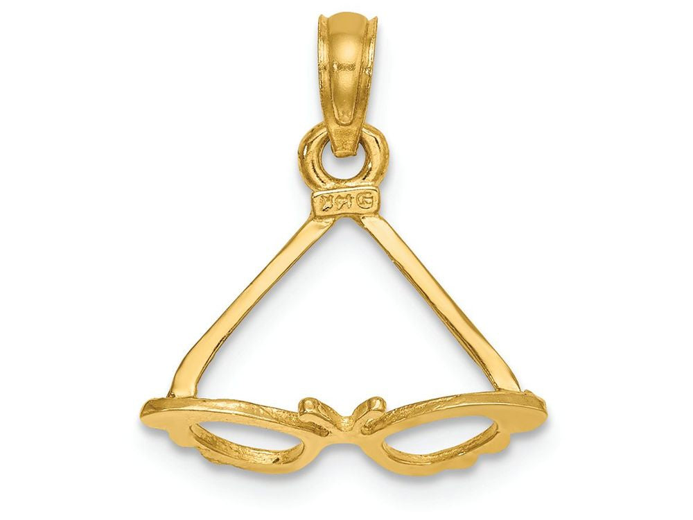 FJC Finejewelers 14k Yellow Gold 3d Butterfly Sunglasses Charm