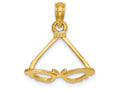 FJC Finejewelers 14k Yellow Gold 3d Butterfly Sunglasses Charm