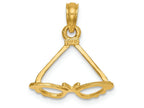 FJC Finejewelers 14k Yellow Gold 3d Butterfly Sunglasses Charm