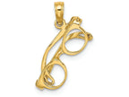 FJC Finejewelers 14k Yellow Gold 3d Sunglassesmoveable - Beach Theme Charm