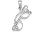 FJC Finejewelers 14k White Gold 3d Sunglassesmoveable - Beach Theme Charm
