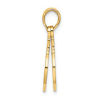 FJC Finejewelers 14k Yellow Gold Handcuffsmoveable Charm