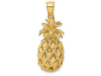 FJC Finejewelers 14k Yellow Gold 3d Pineapple Polish Text Charm