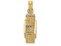 FJC Finejewelers 14k Yellow Gold 3d Lounge Beach Chair Charm