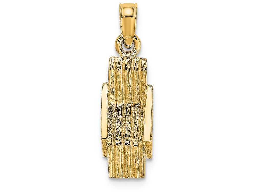 FJC Finejewelers 14k Yellow Gold 3d Lounge Beach Chair Charm
