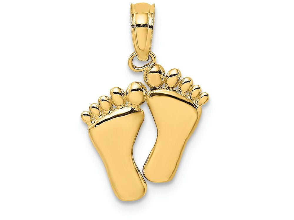 FJC Finejewelers 14k Yellow Gold Double Feet - Hp Hang Ten Styele Charm