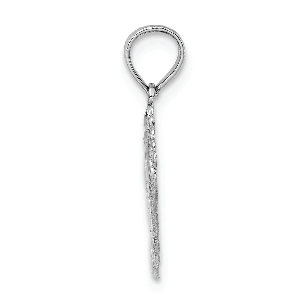 FJC Finejewelers 14k White Gold Double Feet - Hp Hang Ten Styele Charm