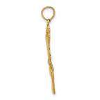FJC Finejewelers 14k Yellow Gold Double Vertical Feet Charm