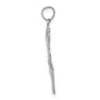 FJC Finejewelers 14k White Gold Double Vertical Feet Charm