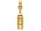 FJC Finejewelers 14k Yellow Gold Wine Bottle Charm