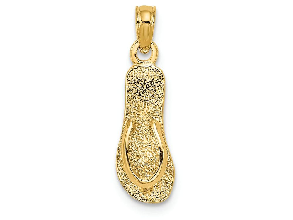 FJC Finejewelers 14k Yellow Gold Single Flip-flop (hp Straps) Charm