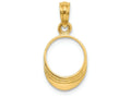 FJC Finejewelers 14k Yellow Gold 3d Beach Bum Sun Visor Charm