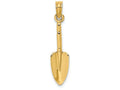 FJC Finejewelers 14k Yellow Gold 3d Trowel Garden Tool Charm