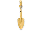FJC Finejewelers 14k Yellow Gold 3d Trowel Garden Tool Charm