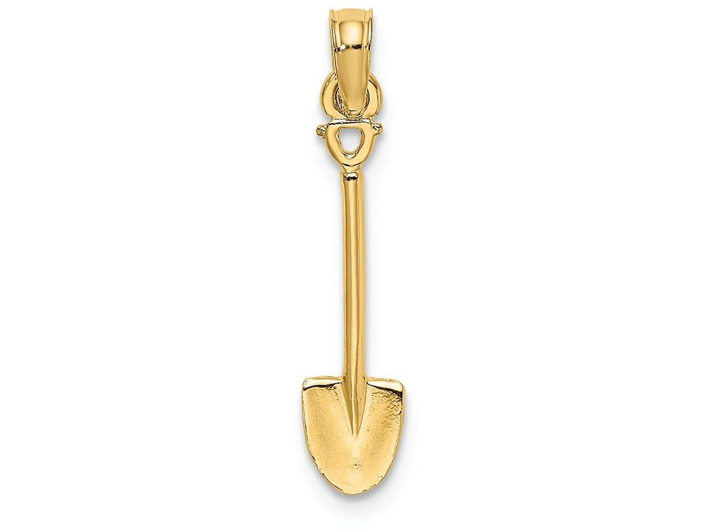 FJC Finejewelers 14k Yellow Gold 3d Shovel Garden Tool Charm