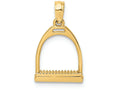 FJC Finejewelers 14k Yellow Gold 3d Small Horse Stirrup Charm