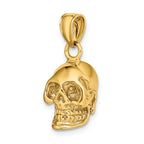 FJC Finejewelers 14k Yellow Gold 3d Skull Charm