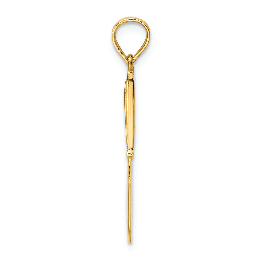 FJC Finejewelers 14k Yellow Gold 3d Table Knife Charm
