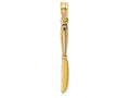 FJC Finejewelers 14k Yellow Gold 3d Table Knife Charm