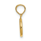 FJC Finejewelers 14k Yellow Gold 3d Peace Symbol - Mini Charm