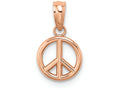 FJC Finejewelers 14k Rose Gold 3d Peace Symbol - Mini Charm