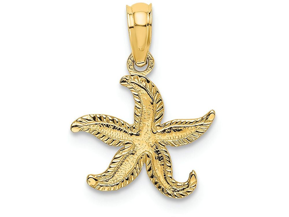 FJC Finejewelers 14k Yellow Gold Flat Starfish Charm