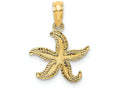 FJC Finejewelers 14k Yellow Gold Flat Starfish Charm