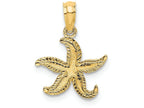FJC Finejewelers 14k Yellow Gold Flat Starfish Charm