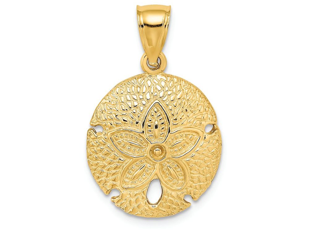 FJC Finejewelers 14k Yellow Gold Sand Dollar Charm