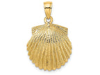 FJC Finejewelers 14k Yellow Gold Scallop Shell Charm