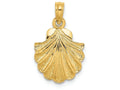 FJC Finejewelers 14k Yellow Gold Scallop Shell Charm