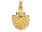 FJC Finejewelers 14k Yellow Gold Scallop Shell Charm