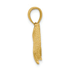 FJC Finejewelers 14k Yellow Gold Dolphin-tail Up Polish Charm