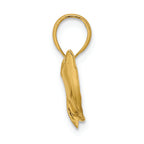 FJC Finejewelers 14k Yellow Gold Dolphin-tail Up Polish Charm